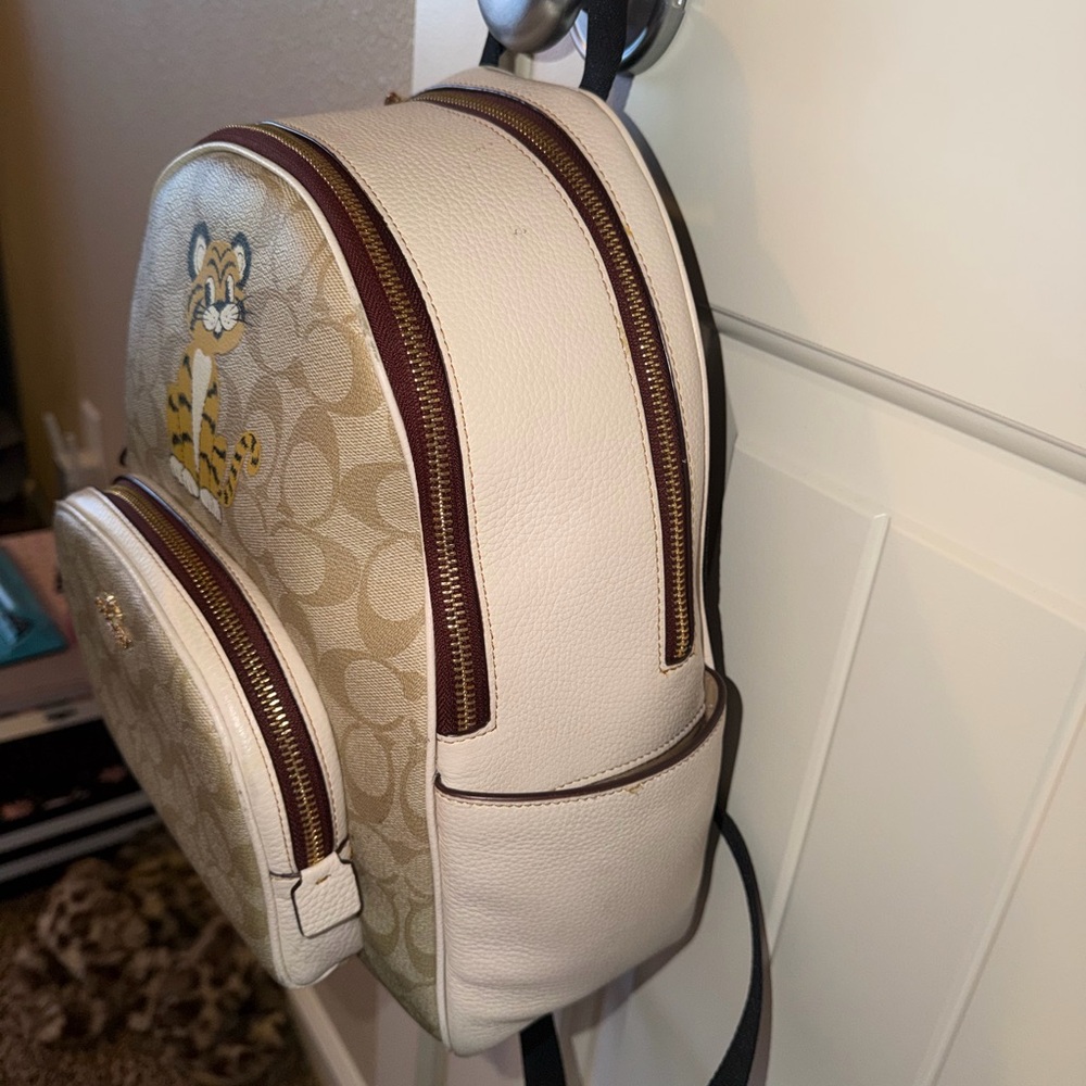 Coach Mini Backpack With Tiger Print - image 3